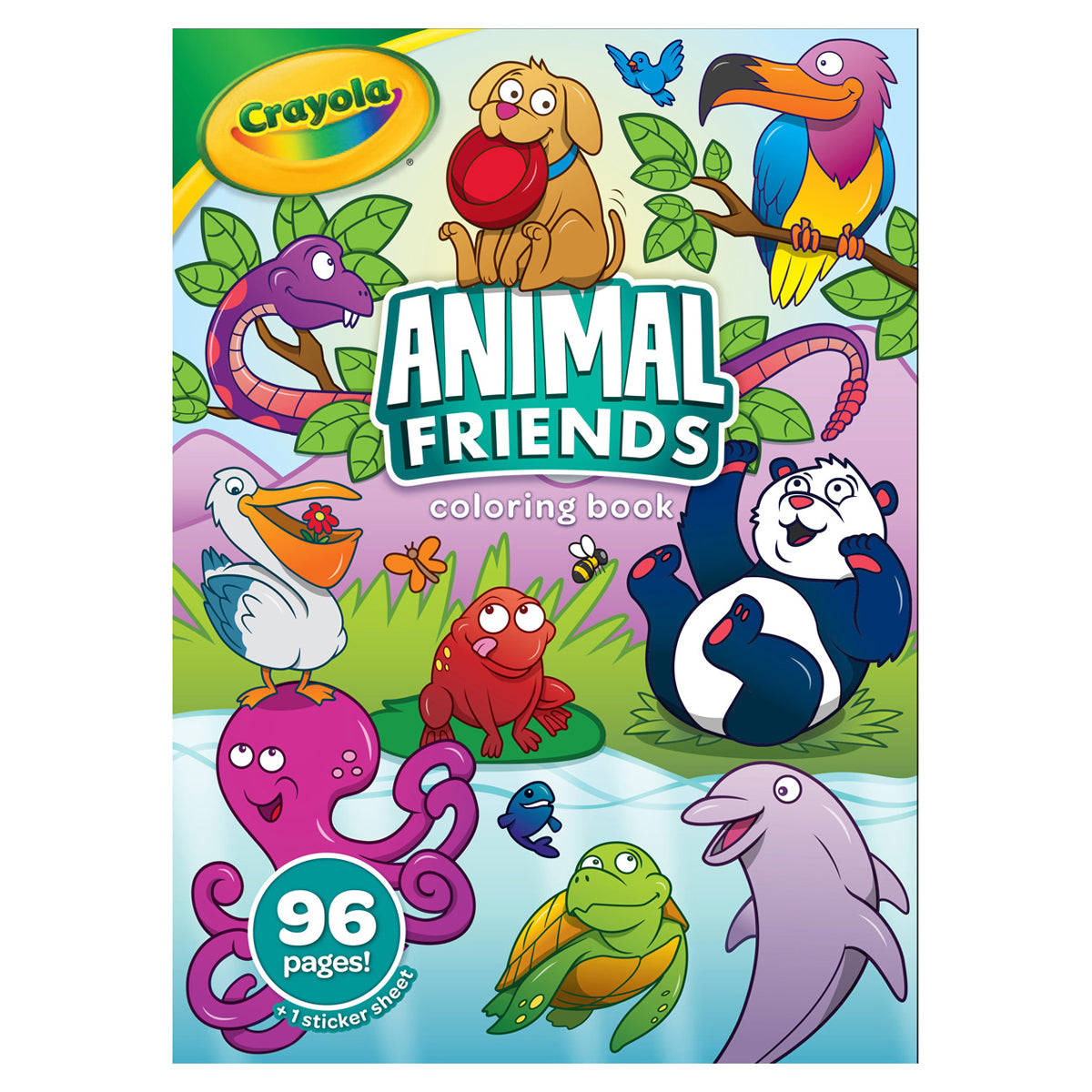 Crayola Animal Friends Coloring Book With Stickers 96 Pages