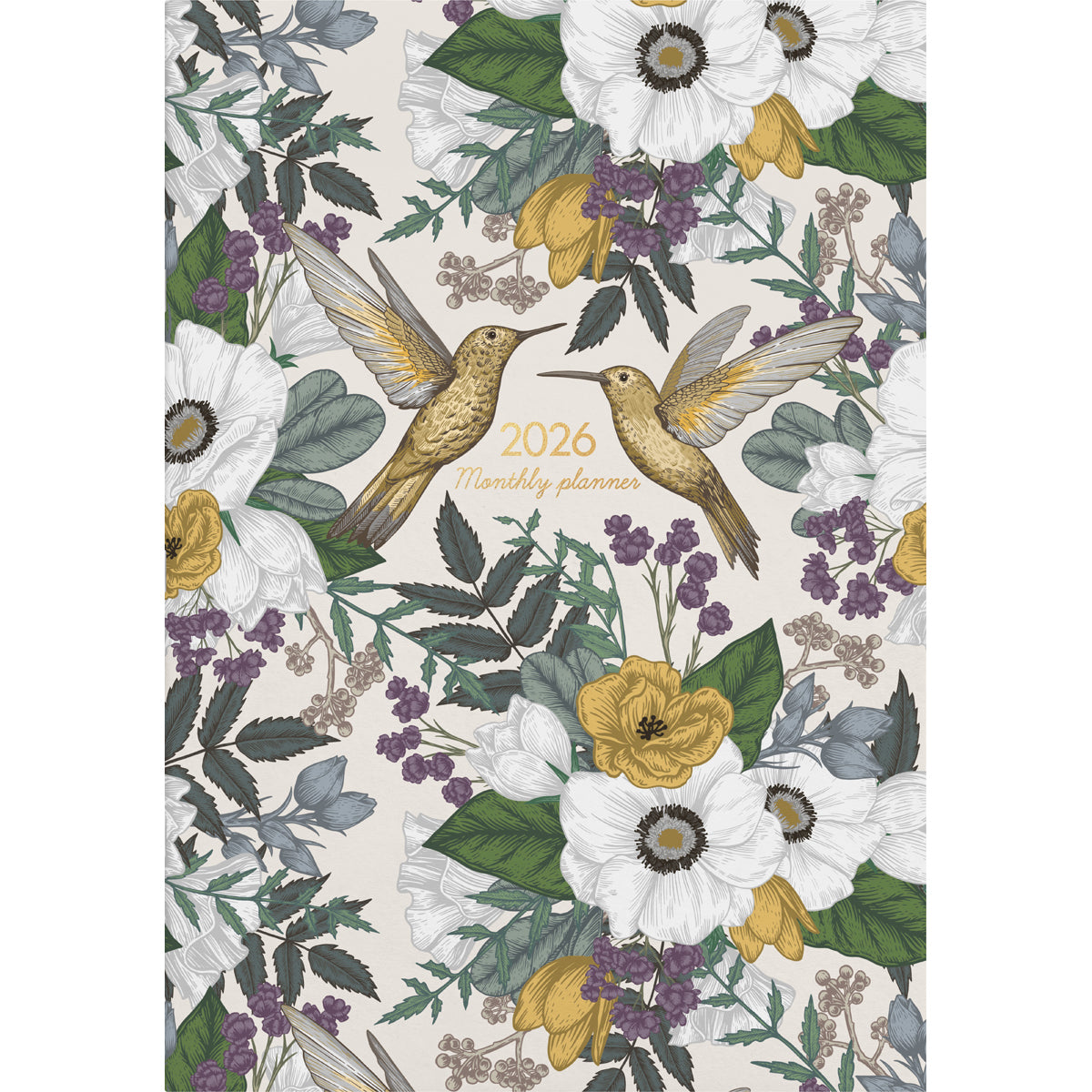 Diary 2026 Collins A4 Monthly Planner Birds