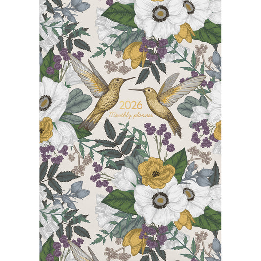 Diary 2026 Collins A4 Monthly Planner Birds