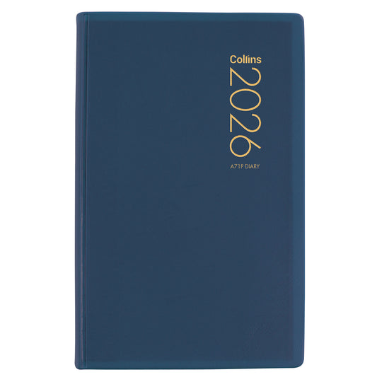 Diary 2026 Collins A71P Day to Page Blue