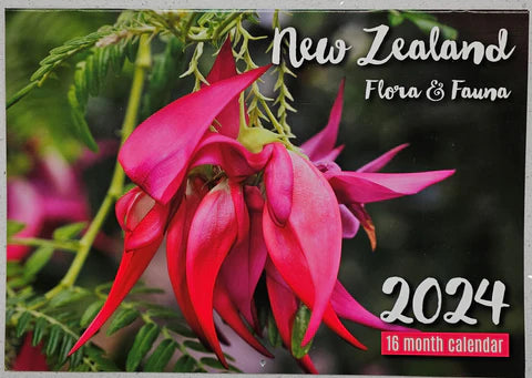 2024 Wall Calendar New Zealand Flora & Fauna