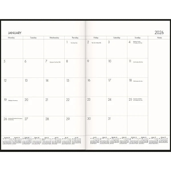 Diary 2026 Collins A4 Monthly Planner Assorted Colours