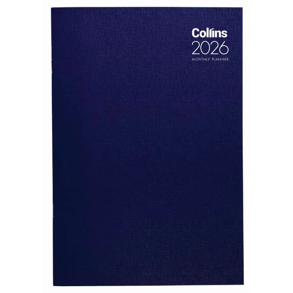 Diary 2026 Collins A4 Monthly Planner Assorted Colours