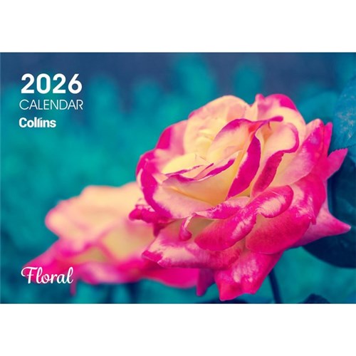2026 Wall Calendar Collins A4 New Zealand Floral