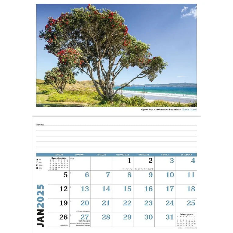 2025 The Face of New Zealand Calendar