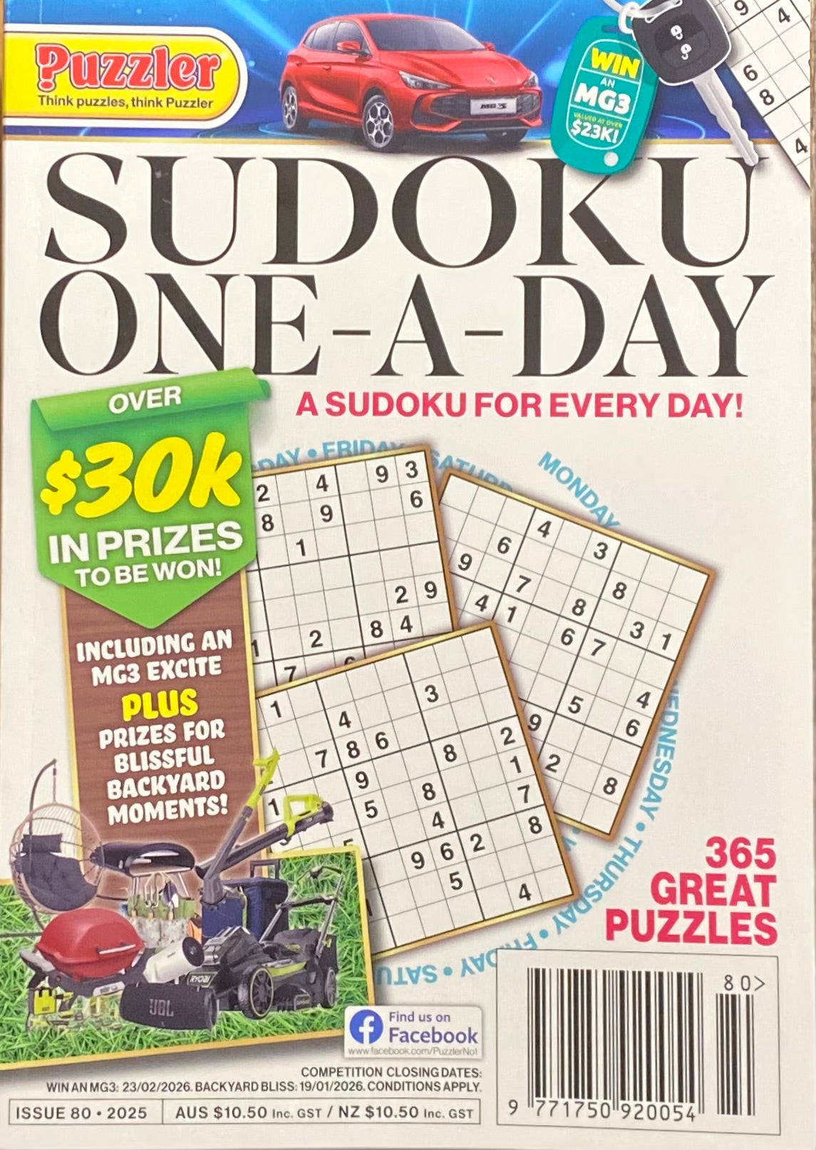 Puzzler Sudoku One A Day