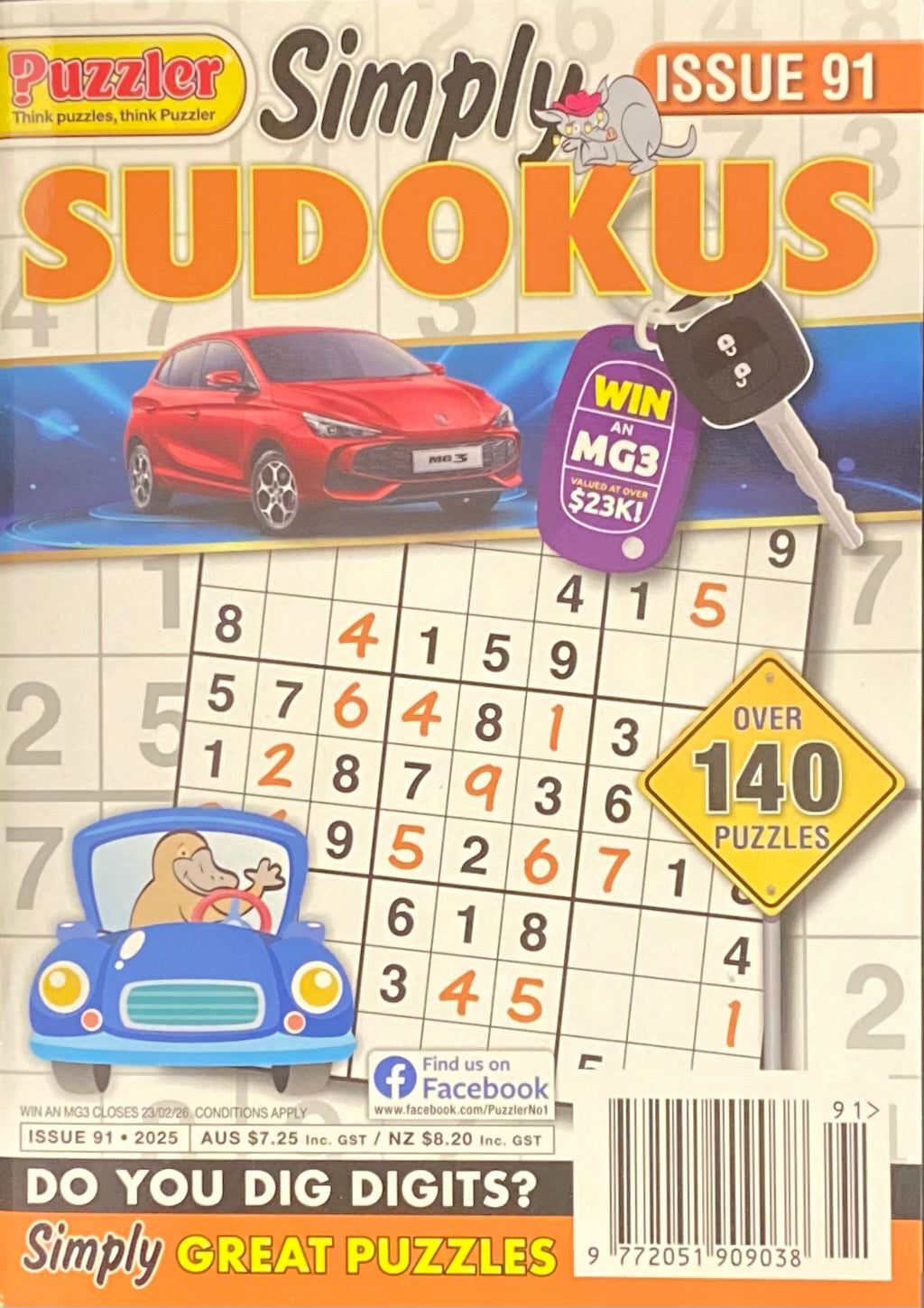 Puzzler Simply Sudoku Magazine