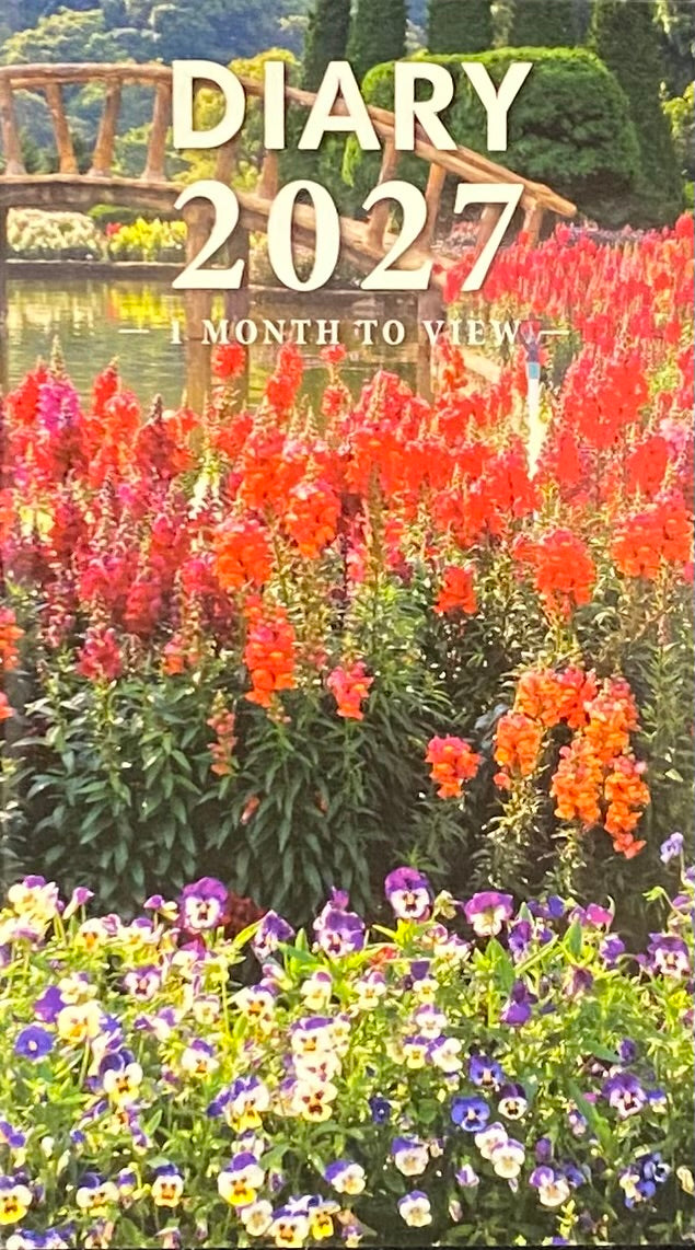 Diary 2027 Month to View Floral