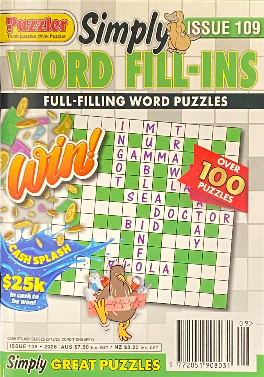 Puzzler Simply Word Fill Ins