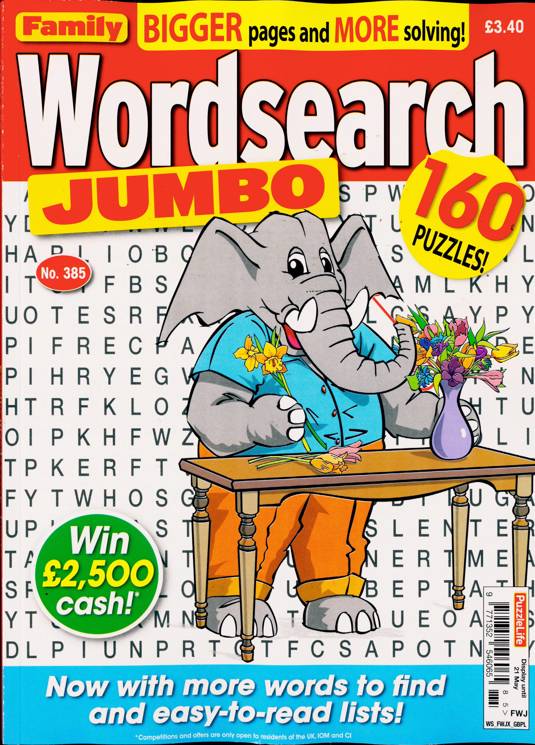 Family Wordsearch Jumbo Puzzle Book