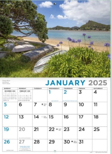 2025 Calendar Looking At New Zealand