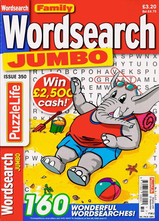PuzzleLife Family Wordsearch Jumbo