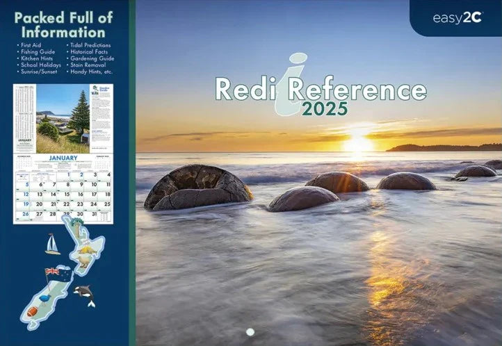 2025 Calendar NZ Redi Reference