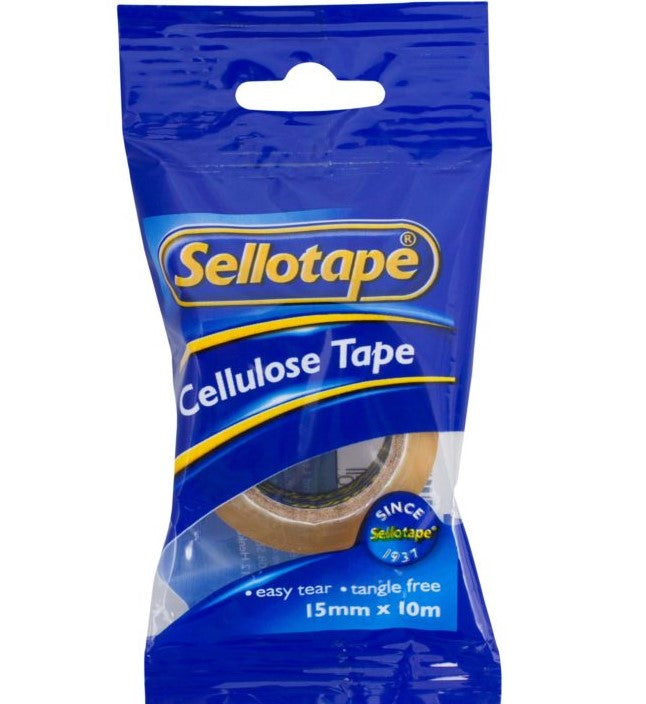 TAPE S/TAPE CELLULOSE 15MMX10M - City Books & Lotto