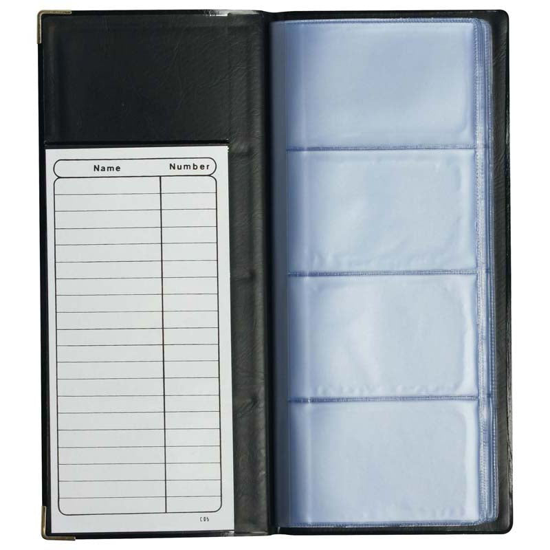 Business Card File 96 Cards Black - City Books & Lotto