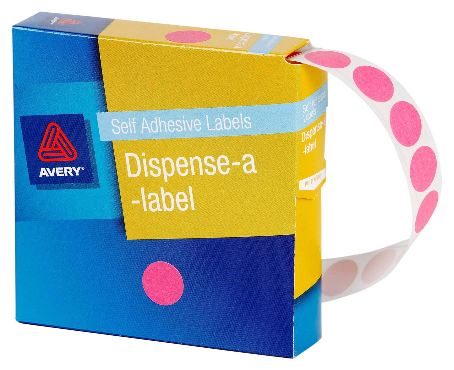 Avery Label Dispenser Dmc14p Pink Round 14mm 1050 Pack - City Books & Lotto
