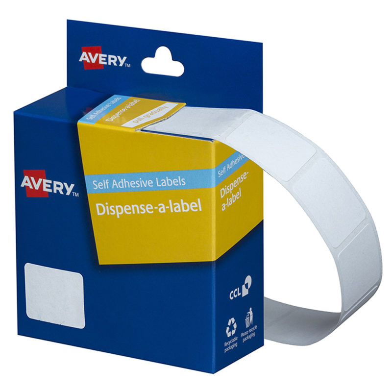 Avery Label Dispenser Dmr1924w 19x24mm White 650 Pack - City Books & Lotto
