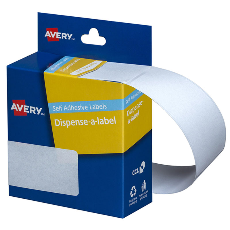 Avery Label Dispenser Dmr7627w 76x27mm White 180 Pack - City Books & Lotto