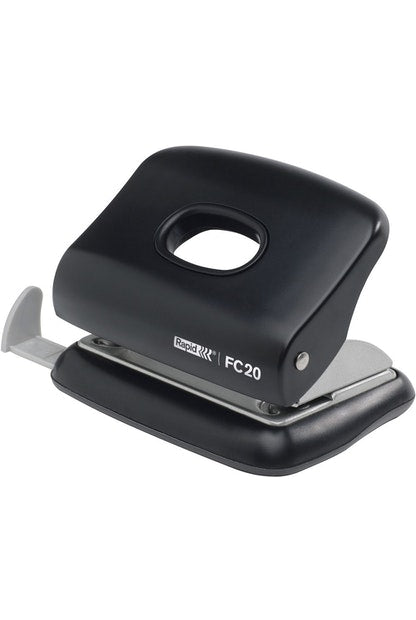 HOLE PUNCH RAPID 2 HOLE FC20 BLACK 20 SH - City Books & Lotto