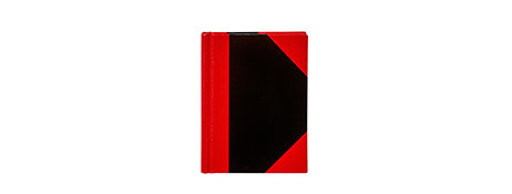 Spirax Black and Red Casebound Notebook A7 - City Books & Lotto