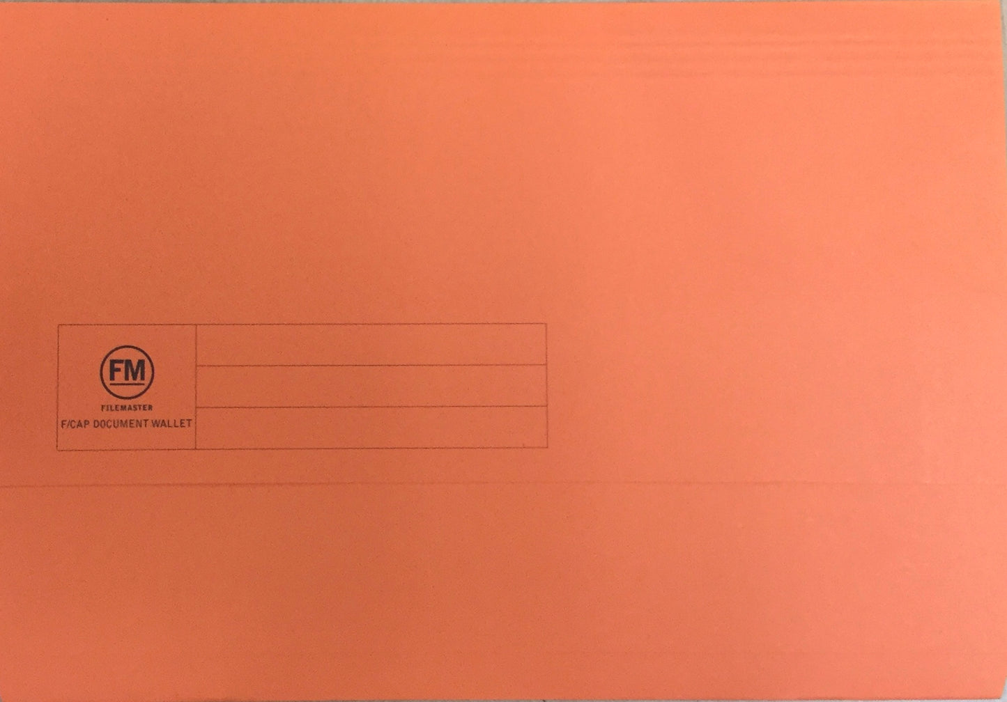 DOCUMENT WALLET FM FOOLSCAP ORANGE - City Books & Lotto
