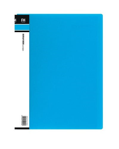 DISPLAY BOOK FM A4 20 PCKT VIVID BLUE - City Books & Lotto