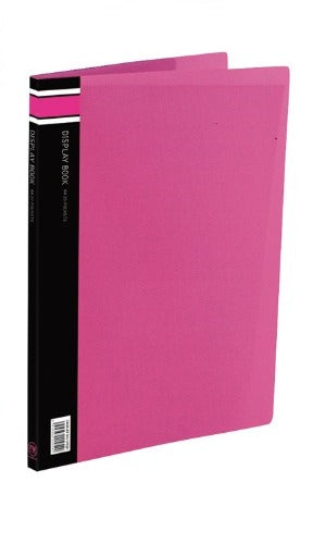 DISPLAY BOOK FM A4 20 PCKT VIVID PINK - City Books & Lotto