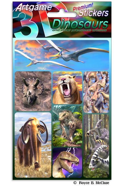 3D Stickers Dinosaurs - City Books & Lotto