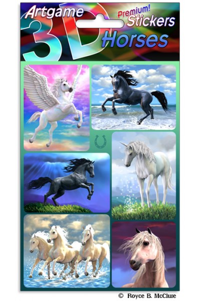 3D Stickers Horses - City Books & Lotto