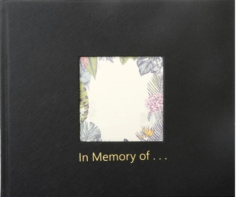 Memorium Book Insert Cover Black - City Books & Lotto