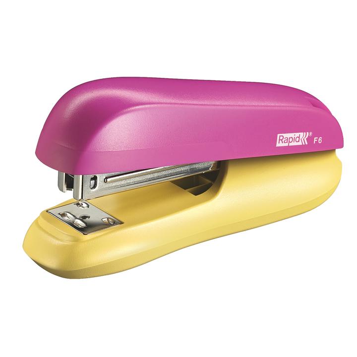 STAPLER RAPID F6 FUNKY PINK/YELLOW - City Books & Lotto