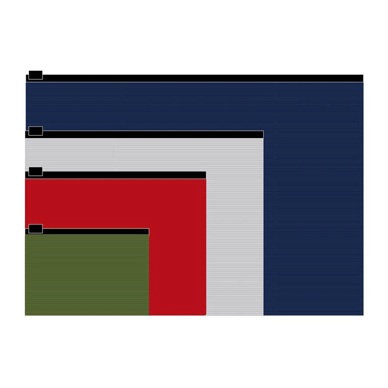 OSC Zip Lock Wallets Assorted Pack of 4