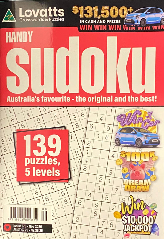 Lovatts Handy Sudoku Magazine