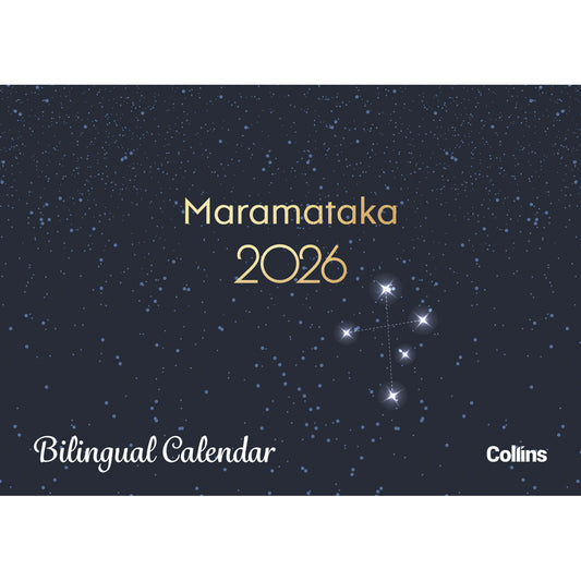 2026 Wall Calendar Collins A4 NZ Bilingual