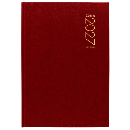 Diary 2027 Collins A51 Day to Page Red
