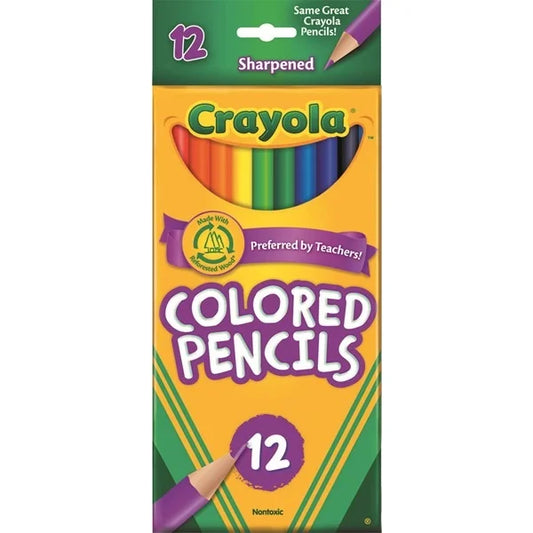 Crayola Colour Pencils Full Size 12Pk