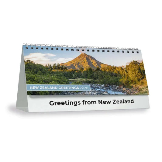 2026 Calendar Desk New Zealand Greetings