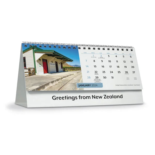 2024 New Zealand Greetings Desk Calendar