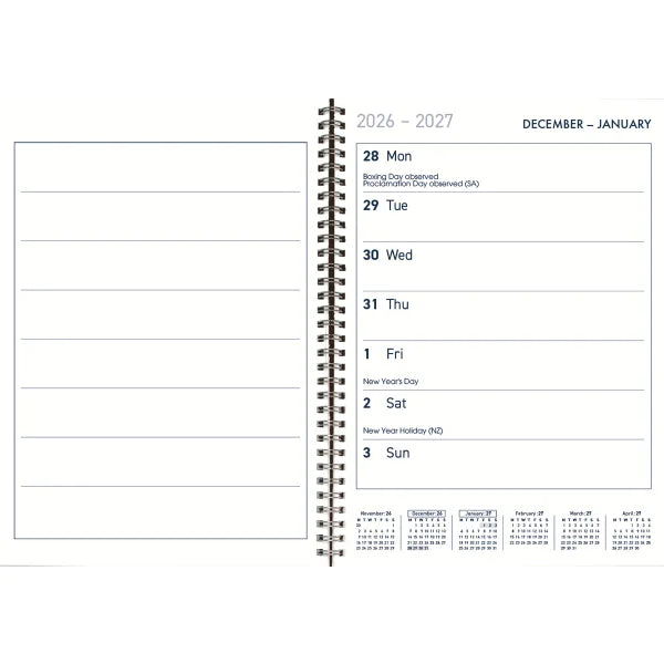 Diary 2027 Collins A5TS Week to View