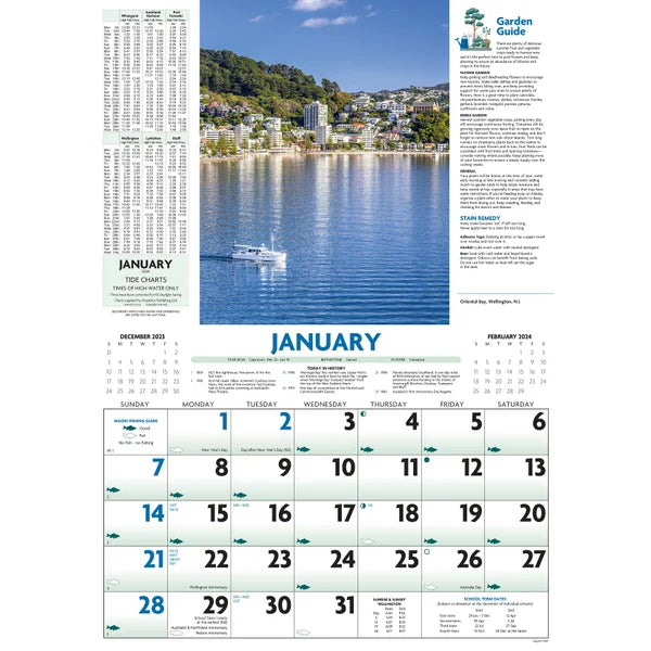 2024 Calendar NZ Redi Reference