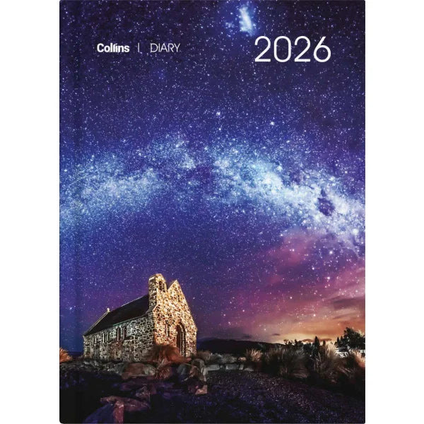 Diary 2026 Collins A51 Day to Page NZ Majestic Landscapes