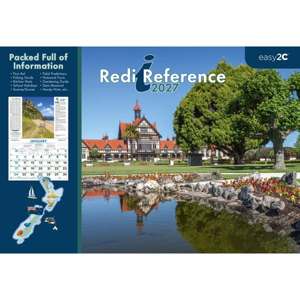 2027 Calendar NZ Redi Reference