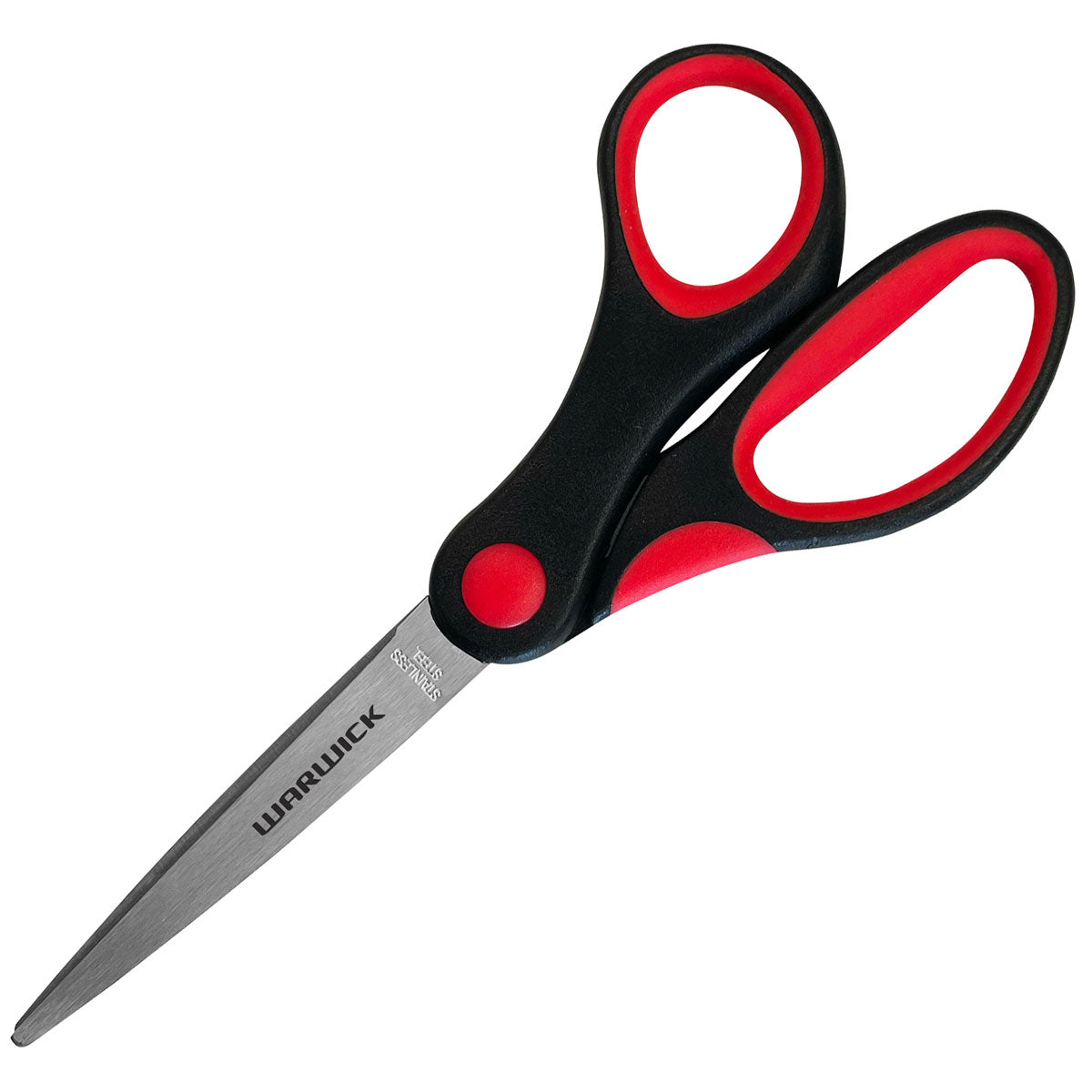 Warwick Scissors Soft Grip Black and Red 150mm 6"