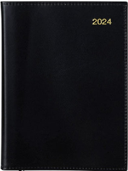 2024 Diary A5 Day to Page Black