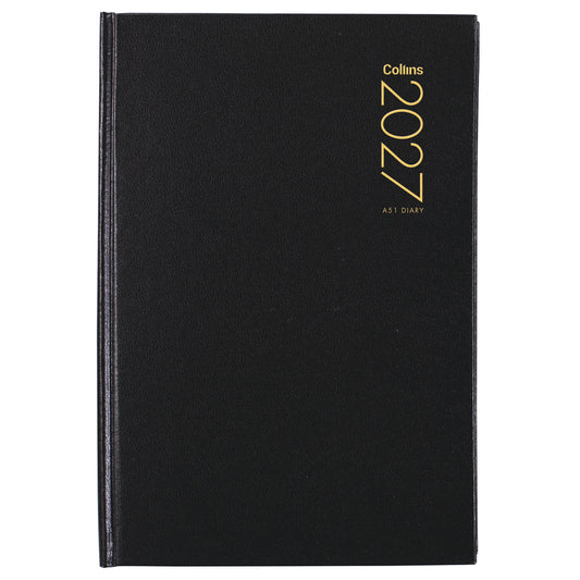 Diary 2027 Collins A51 Day to Page Black