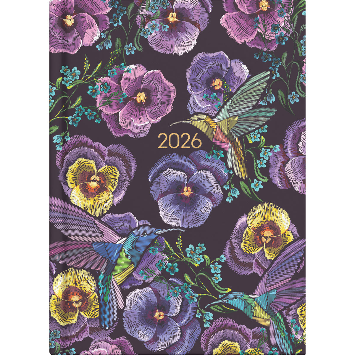 Diary 2026 Collins A51 Day to Page Beautiful Blooms