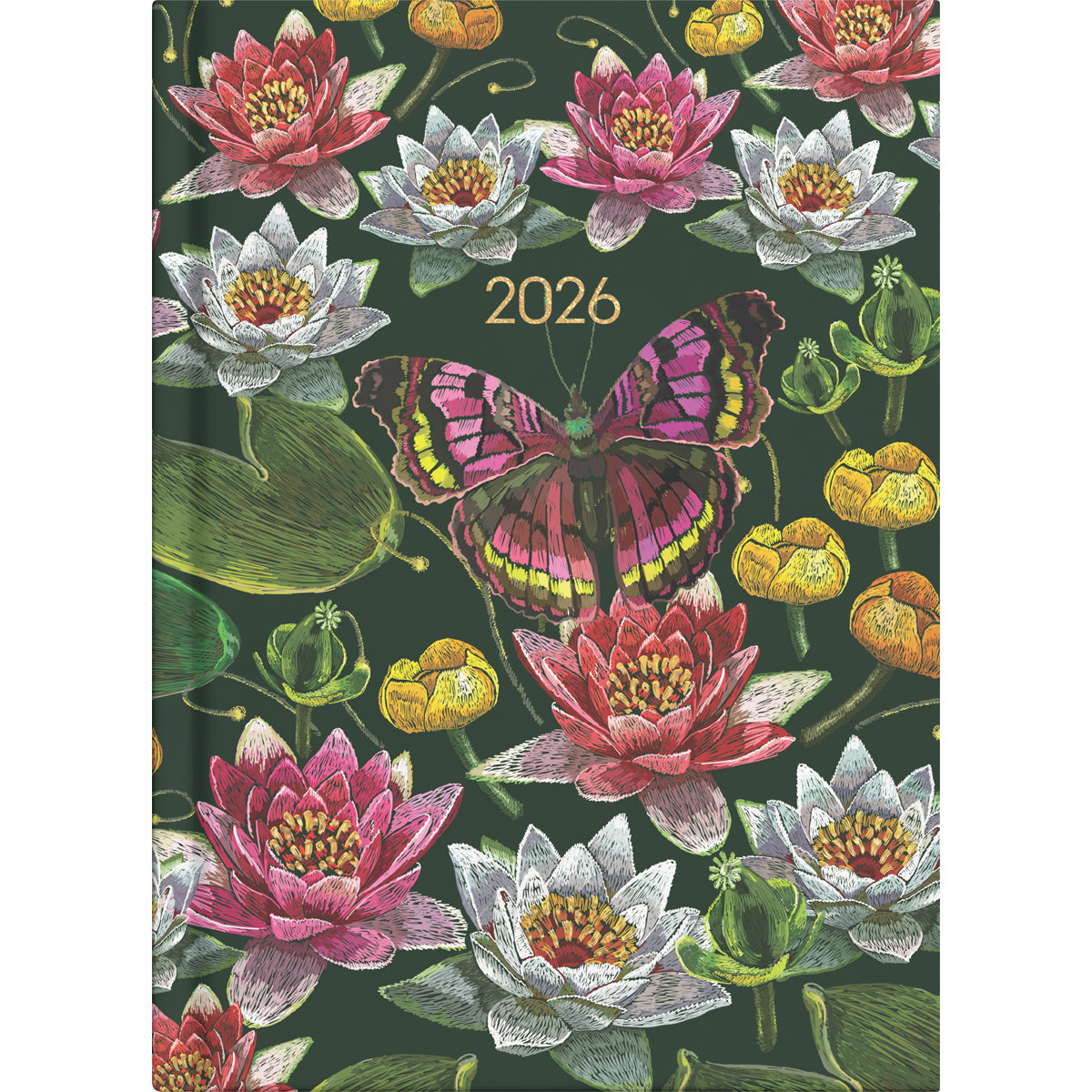 Diary 2026 Collins A51 Day to Page Beautiful Blooms