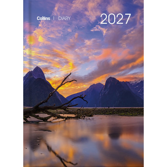 Diary 2027 Collins A51 NZ Majestic Landscapes Day to Page