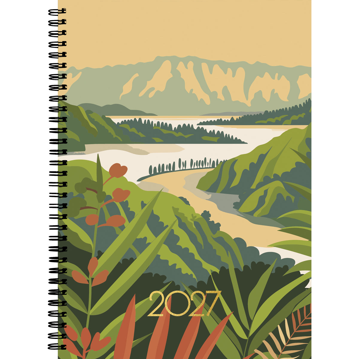 Diary 2027 Collins A51 Kiwi Country Wiro Day to Page