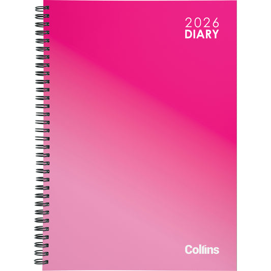 Diary 2026 Collins A51 Vivid Wiro Hardcover Assorted